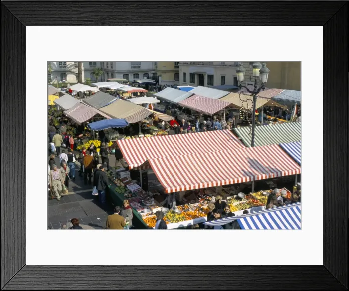 Framed Print : Flower market, Cours Saleya, Nice, Alpes-Maritimes, Provence, France, Europe Framed Print : Flower market, Cours Saleya, Nice, Alpes-Maritimes, Provence, France, Europe