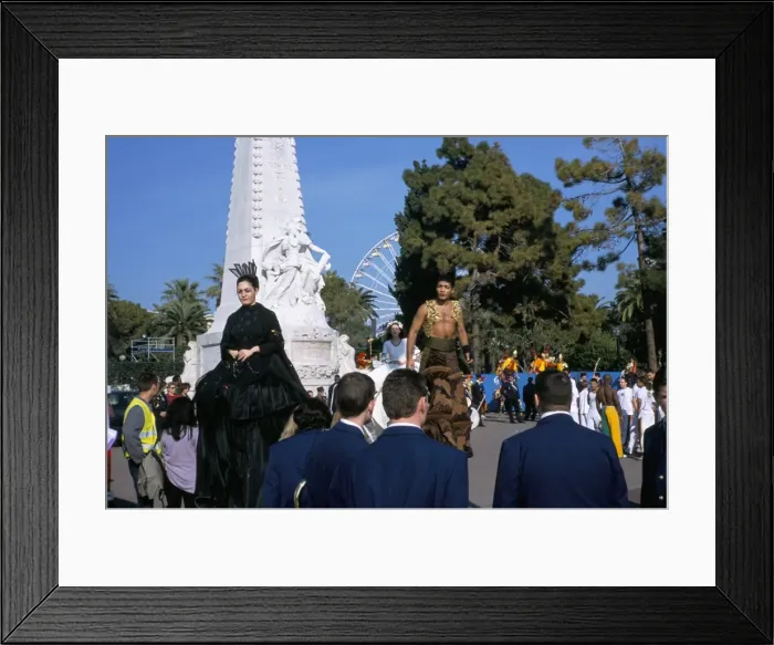 Framed Print : Battle of the Flowers, Carnival, Promenade des Anglais, Nice, Alpes-Maritimes Framed Print : Battle of the Flowers, Carnival, Promenade des Anglais, Nice, Alpes-Maritimes