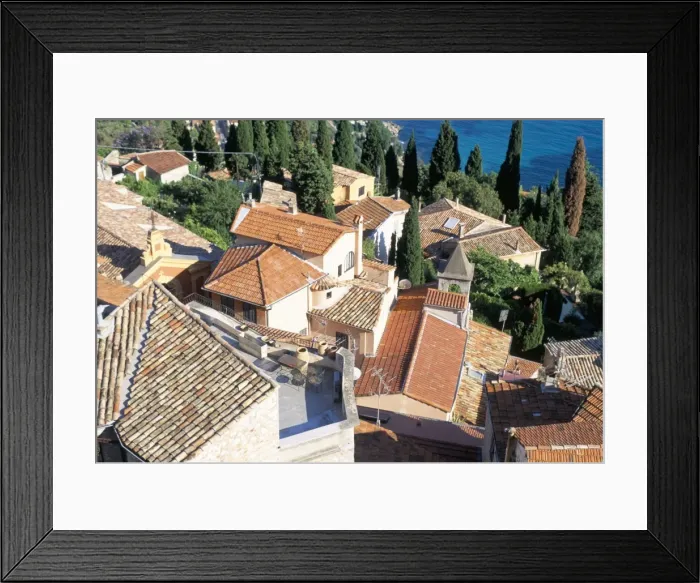 Framed Print : Village of Roquebrune-Cap-Martin, Alpes Maritimes, Cote d Azur, Provence Framed Print : Village of Roquebrune-Cap-Martin, Alpes Maritimes, Cote d Azur, Provence
