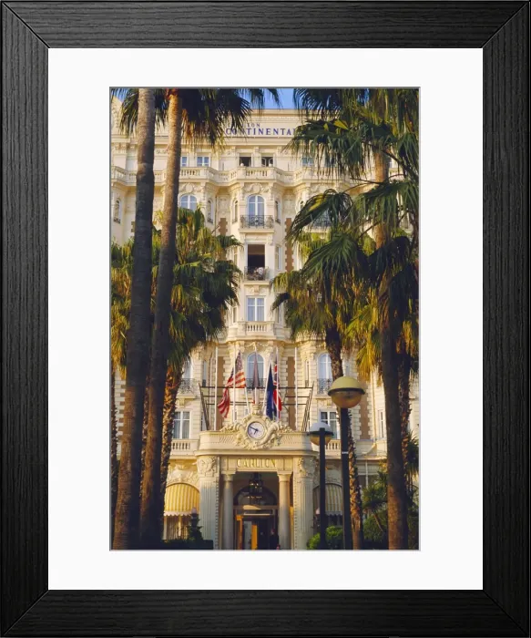 Framed Print : The Carlton Hotel on the Croisette, Cannes, Alpes Maritime, France Framed Print : The Carlton Hotel on the Croisette, Cannes, Alpes Maritime, France