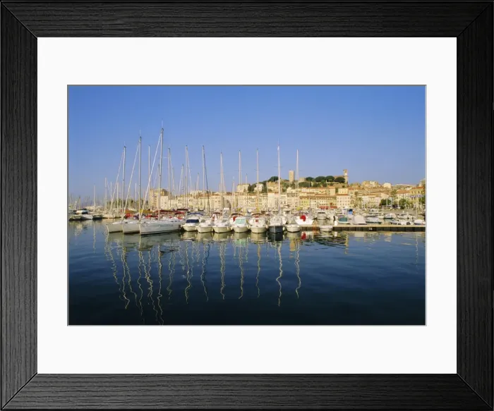 Framed Print : The Port, Cannes, Cote d Azur, Provence, France Framed Print : The Port, Cannes, Cote d Azur, Provence, France