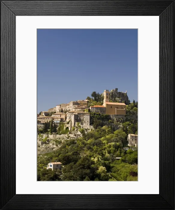 Framed Print : Eze village, Alpes Maritimes, Provence, Cote d Azur, French Riviera, France, Europe Framed Print : Eze village, Alpes Maritimes, Provence, Cote d Azur, French Riviera, France, Europe
