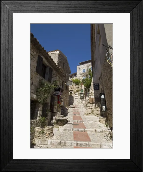 Framed Print : Eze village, Alpes Maritimes, Provence, Cote d Azur, France, Europe Framed Print : Eze village, Alpes Maritimes, Provence, Cote d Azur, France, Europe