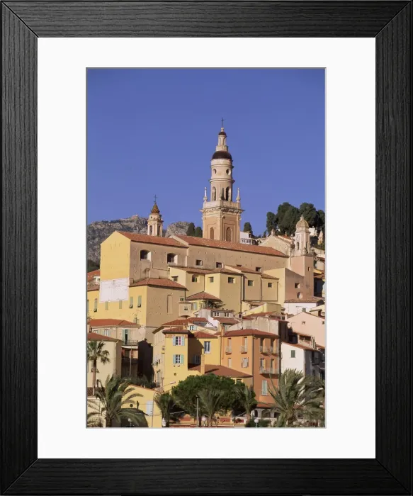 Framed Print : Town of Menton, Alpes Maritimes, Provence, Cote d Azur, French Riviera Framed Print : Town of Menton, Alpes Maritimes, Provence, Cote d Azur, French Riviera
