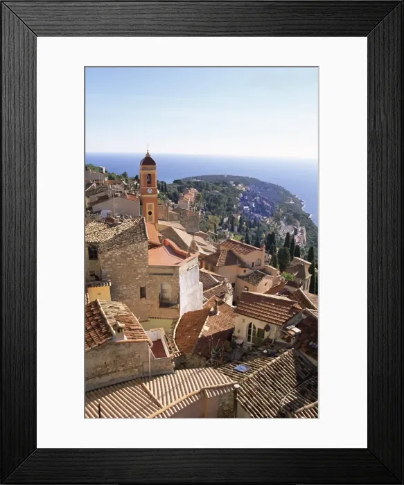 Framed Print : Village of Roquebrune, Provence, Cote d Azur, French Riviera, France Framed Print : Village of Roquebrune, Provence, Cote d Azur, French Riviera, France