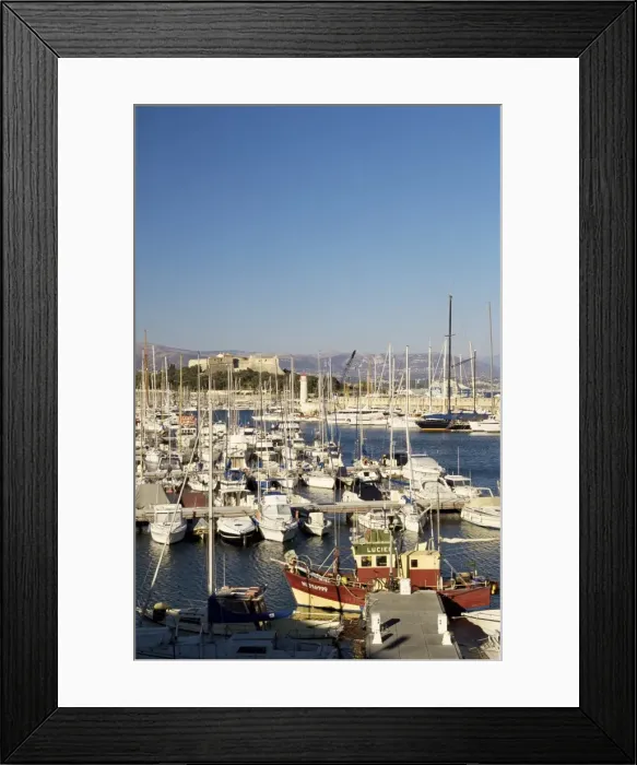 Framed Print : The harbour, Antibes, Provence, Cote d Azur, French Riviera, France Framed Print : The harbour, Antibes, Provence, Cote d Azur, French Riviera, France
