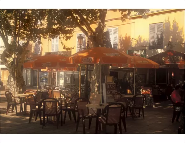 Sidewalk Cafe, Bastia, Corsica, France, Mediterranean, Europe