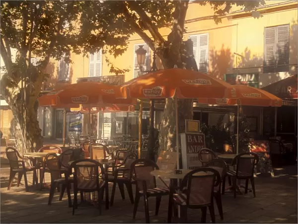 Sidewalk Cafe, Bastia, Corsica, France, Mediterranean, Europe