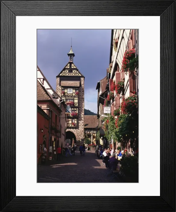 Framed Print : Traditional architecture, Alsace, France, Europe