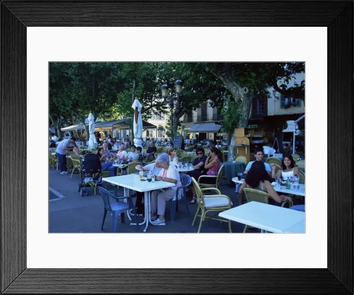 Framed Print : Place St. Nicolas, Bastia, Corsica, France, Europe Framed Print : Place St. Nicolas, Bastia, Corsica, France, Europe