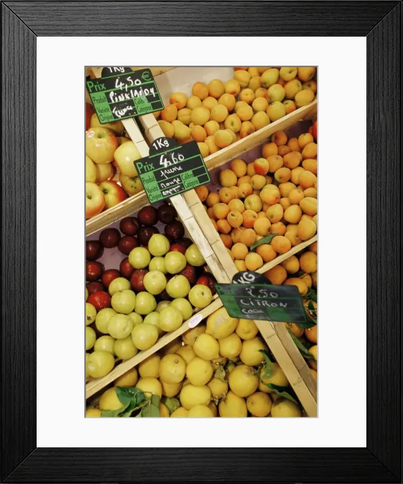 Framed Print : Fruit in the market, Ajaccio, Corsica, France, Europe Framed Print : Fruit in the market, Ajaccio, Corsica, France, Europe