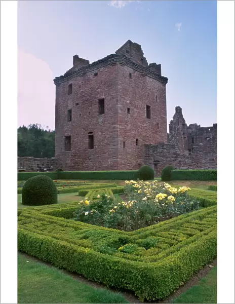 Edzell Castle dating from the 17th century, and garden, near Edzell Village and Brechin