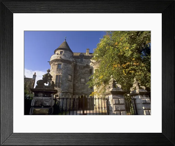 Framed Print : Falkland Palace built between 1501 and 1531 on an earlier foundation, where Mary Queen of Scots lived for a time, Falkland, Fife, Scotland, United Framed Print : Falkland Palace built between 1501 and 1531 on an earlier foundation, where Mary Queen of Scots lived for a time, Falkland, Fife, Scotland, United