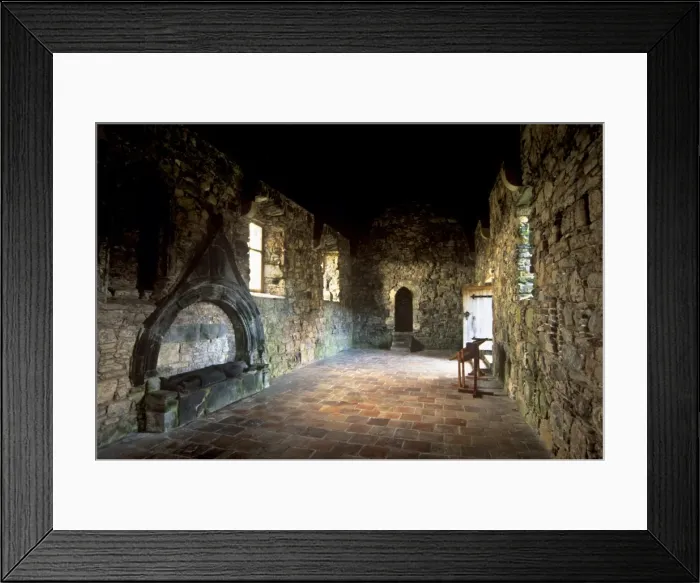 Framed Print : Grave of Alasdair Crotach MacLeod of Skye, St. Clements church interior Framed Print : Grave of Alasdair Crotach MacLeod of Skye, St. Clements church interior