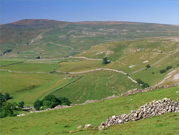 Typical and well preserved landscape of the Yorkshire Dales National Park