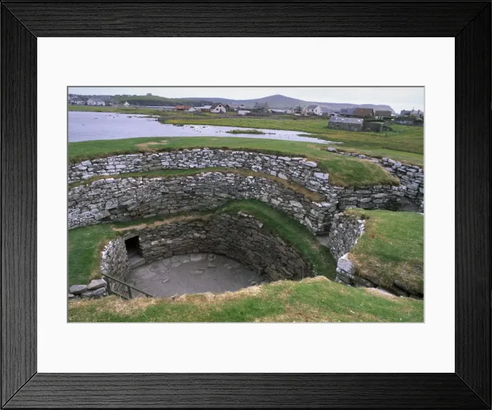 Framed Print : Clickhimin broch (fortified tower), Lerwick, Mainland, Shetland Islands Framed Print : Clickhimin broch (fortified tower), Lerwick, Mainland, Shetland Islands