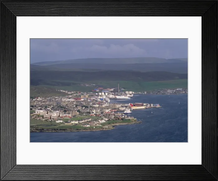 Framed Print : Lerwick town and Bressay Sound from Bressay Island, Shetland Islands, Scotland Framed Print : Lerwick town and Bressay Sound from Bressay Island, Shetland Islands, Scotland