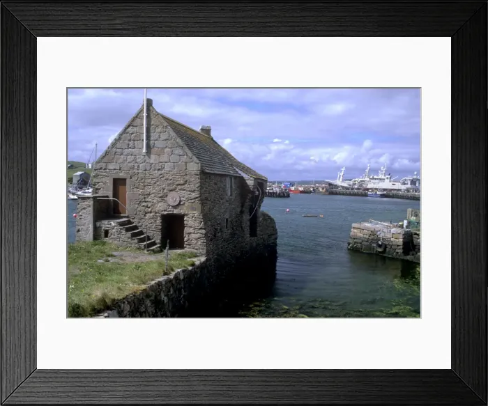 Framed Print : Bremen bod, 17th century Hanseatic trading Booth, Symbister, Whalsay, Shetland Islands Framed Print : Bremen bod, 17th century Hanseatic trading Booth, Symbister, Whalsay, Shetland Islands