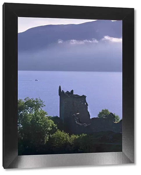 Urquhart Castle, built in the 13th century, on the shores of Loch Ness