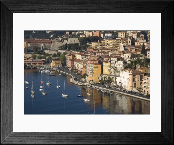 Framed Print : Villefranche sur Mer, Alpes Maritimes, Provence, Cote d Azur, French Riviera Framed Print : Villefranche sur Mer, Alpes Maritimes, Provence, Cote d Azur, French Riviera