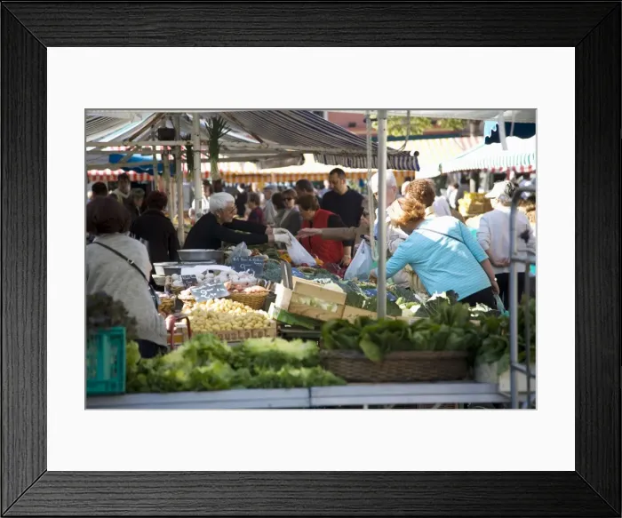 Framed Print : Market, Nice, Alpes Maritimes, Provence, Cote d Azur, French Riviera, France, Europe Framed Print : Market, Nice, Alpes Maritimes, Provence, Cote d Azur, French Riviera, France, Europe