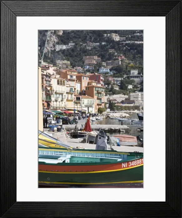 Framed Print : Villefranche sur Mer, Alpes Maritimes, Provence, Cote d Azur, French Riviera Framed Print : Villefranche sur Mer, Alpes Maritimes, Provence, Cote d Azur, French Riviera