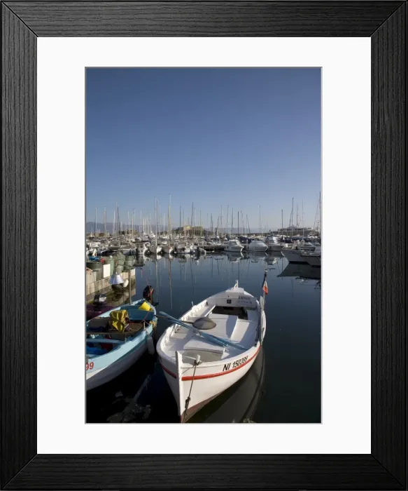 Framed Print : Harbour, Antibes, Alpes Maritimes, Provence, Cote d Azur, French Riviera Framed Print : Harbour, Antibes, Alpes Maritimes, Provence, Cote d Azur, French Riviera