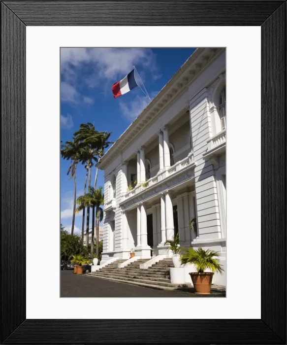 Framed Print : Government House, Fort-de-France, Martinique, French Antilles, West Indies Framed Print : Government House, Fort-de-France, Martinique, French Antilles, West Indies