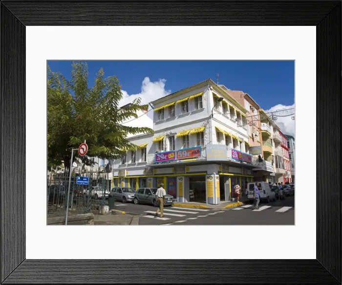 Framed Print : Schoelcher Street, Fort-de-France, Martinique, French Antilles, West Indies Framed Print : Schoelcher Street, Fort-de-France, Martinique, French Antilles, West Indies