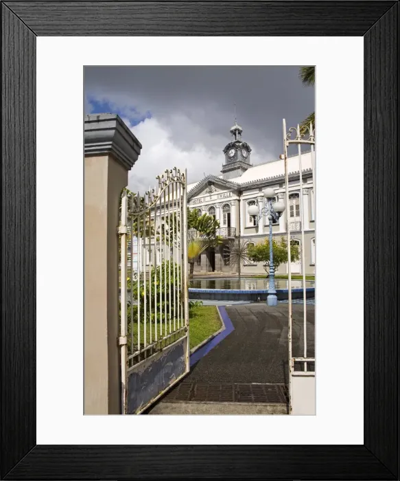 Framed Print : Municipal Theatre, Fort-de-France, Martinique, French Antilles, West Indies Framed Print : Municipal Theatre, Fort-de-France, Martinique, French Antilles, West Indies
