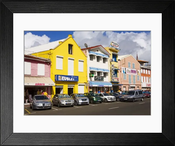 Framed Print : Stores on Ernest Deproge Street, Fort-de-France, Martinique, French Antilles Framed Print : Stores on Ernest Deproge Street, Fort-de-France, Martinique, French Antilles