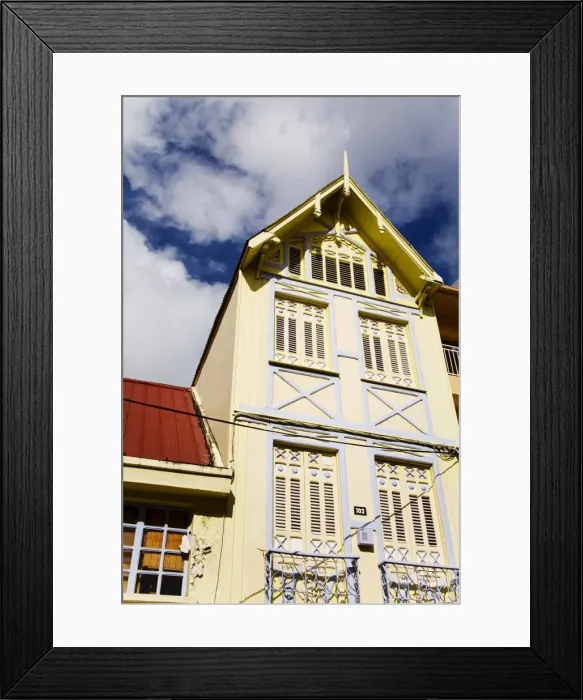 Framed Print : Buildings in Fort-de-France City, Martinique, French Antilles, West Indies Framed Print : Buildings in Fort-de-France City, Martinique, French Antilles, West Indies