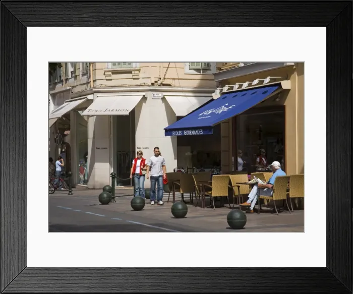 Framed Print : Rue d Antibes, Cannes, Alpes Maritimes, Provence, Cote d Azur Framed Print : Rue d Antibes, Cannes, Alpes Maritimes, Provence, Cote d Azur