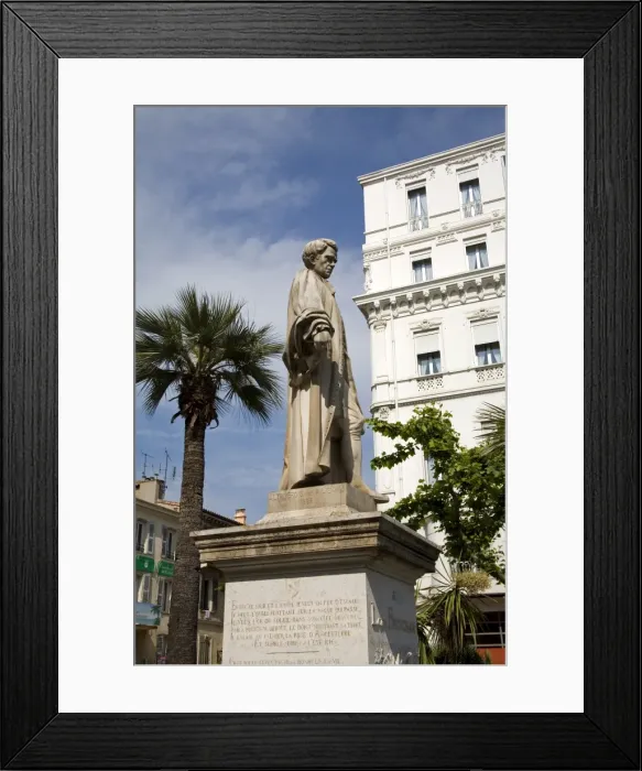 Framed Print : Lord Brougham statue, Vieux Port, Cannes, Alpes Maritimes, Provence, Cote d Azur Framed Print : Lord Brougham statue, Vieux Port, Cannes, Alpes Maritimes, Provence, Cote d Azur