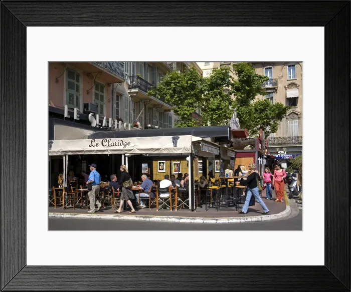 Framed Print : Restaurant, Place de Gaulle, Cannes, Alpes Maritimes, Provence, Cote d Azur Framed Print : Restaurant, Place de Gaulle, Cannes, Alpes Maritimes, Provence, Cote d Azur