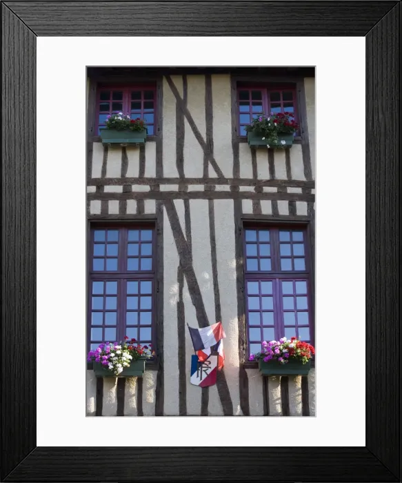 Framed Print : Half-timbered building, Place de la Couverts, Mirepoix, Ariege, Midi-Pyrenees Framed Print : Half-timbered building, Place de la Couverts, Mirepoix, Ariege, Midi-Pyrenees