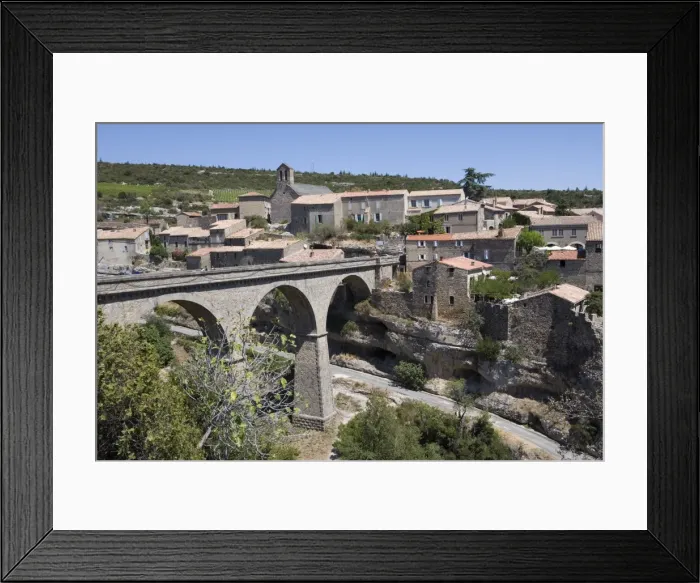 Framed Print : Bridge over gorge, Minerve, Herault, Languedoc-Roussillon, France, Europe Framed Print : Bridge over gorge, Minerve, Herault, Languedoc-Roussillon, France, Europe