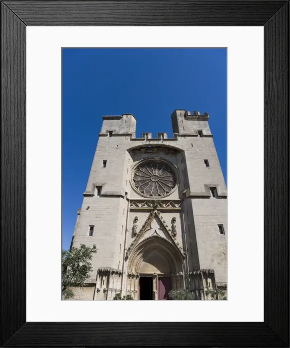 Framed Print : Facade, entrance, Cathedrale St. -Nazaire, Beziers, Herault, Languedoc-Roussillon Framed Print : Facade, entrance, Cathedrale St. -Nazaire, Beziers, Herault, Languedoc-Roussillon