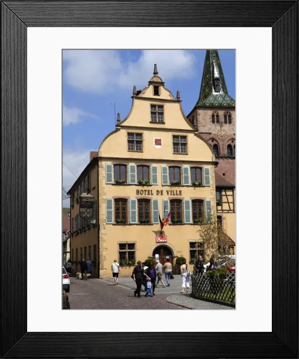 Framed Print : Hotel de Ville, Turckheim, Haut-Rhin, Alsace, France, Europe Framed Print : Hotel de Ville, Turckheim, Haut-Rhin, Alsace, France, Europe
