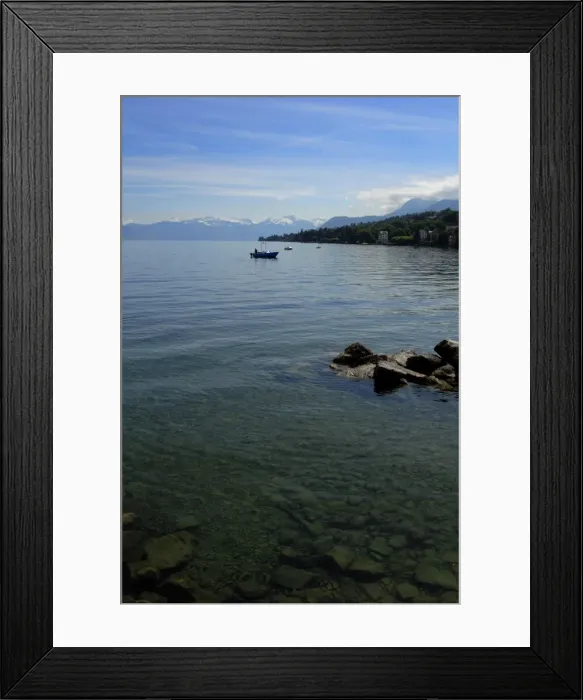 Framed Print : Boats on Lac Leman (Lake Geneva) Framed Print : Boats on Lac Leman (Lake Geneva)