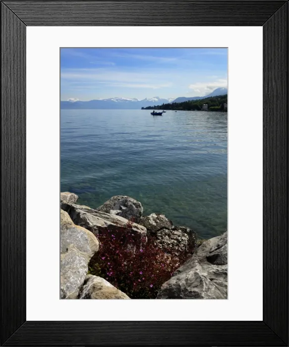 Framed Print : Boats on Lac Leman (Lake Geneva) Framed Print : Boats on Lac Leman (Lake Geneva)