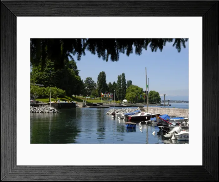 Framed Print : Marina, Quai Baron de Blonay Framed Print : Marina, Quai Baron de Blonay