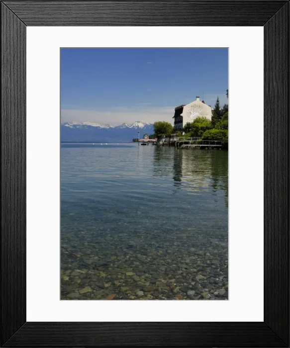 Framed Print : Lakeside hotel Framed Print : Lakeside hotel