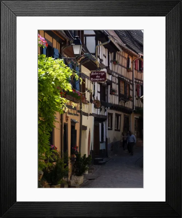 Framed Print : Timbered houses Framed Print : Timbered houses