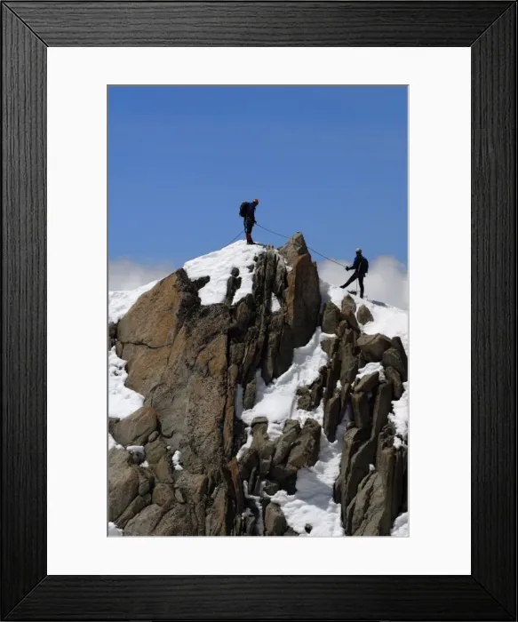 Framed Print : Mountaineers Framed Print : Mountaineers