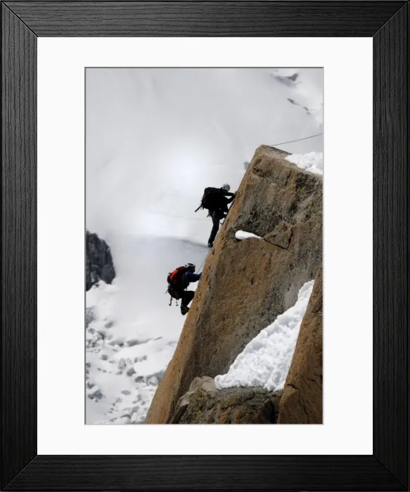 Framed Print : Mountaineers Framed Print : Mountaineers