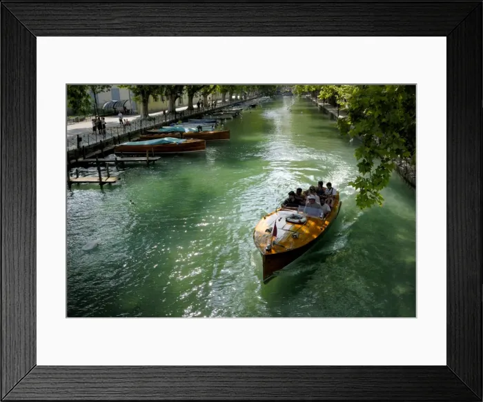 Framed Print : Motor launch