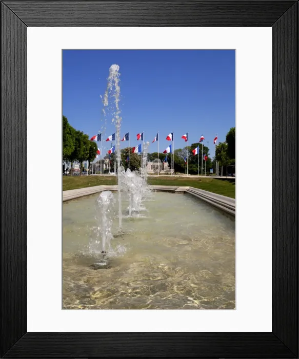 Framed Print : Fountains in Hautes Promenades park Framed Print : Fountains in Hautes Promenades park