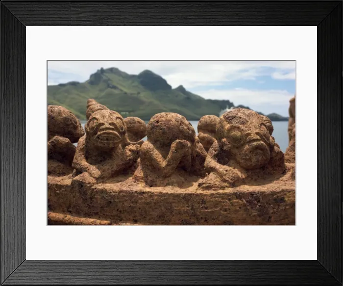 Framed Print : Carvings at Tiki Park Framed Print : Carvings at Tiki Park