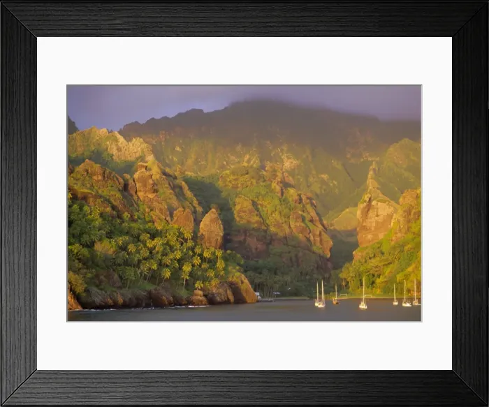 Framed Print : Coastal scenery and boats Framed Print : Coastal scenery and boats